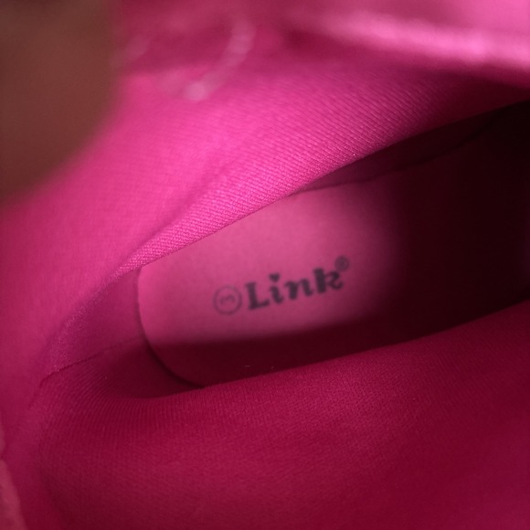 Link  Kids Pink Rhinestone Pull On Boots Size 3 - Picture 9 of 12